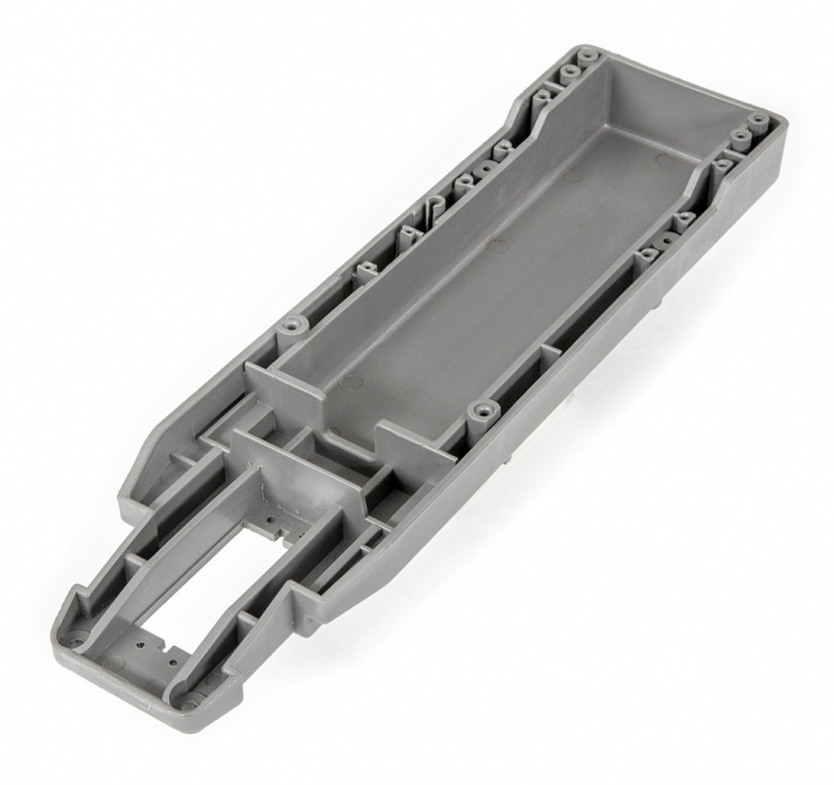 Traxxas Chassi Bottenplatta Grå (Långt Batteri) Truck 2WD