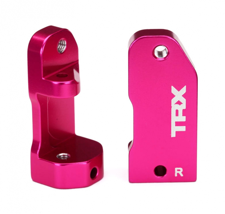 Traxxas Styrspindelhållare Aluminium Rosa (Par)
