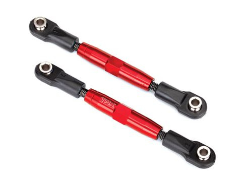 Traxxas Turnbuckle Komplett Alu Röd Camberstag 83mm (2)