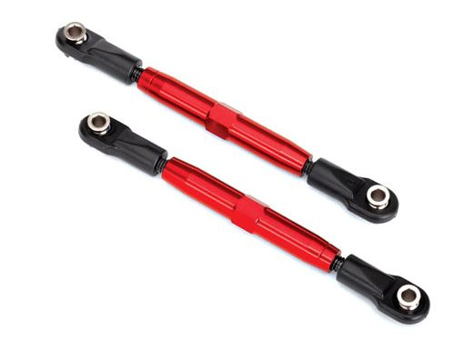Traxxas Turnbuckle Komplett Alu Röd Camberstag 73mm (2)