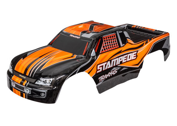 Traxxas Kaross Stampede 2WD Orange Målad