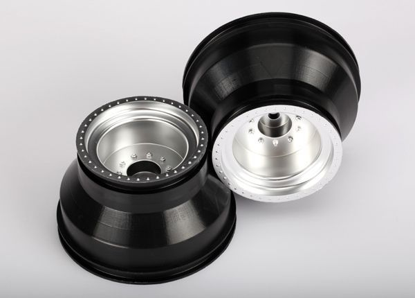 Traxxas FDäck & Fälg Terra Groove/Krom 2.0/3.0'' Truck (2)