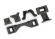 Traxxas Låsning Karossfäste Fram+Bak Clipless Rustler 2WD Traxxas Låsning Karossfäste Fram+Bak Clipless Rustler 2WD