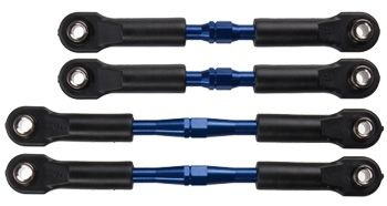 Traxxas Camberstag V/H-Gängade Set Aluminium Blå