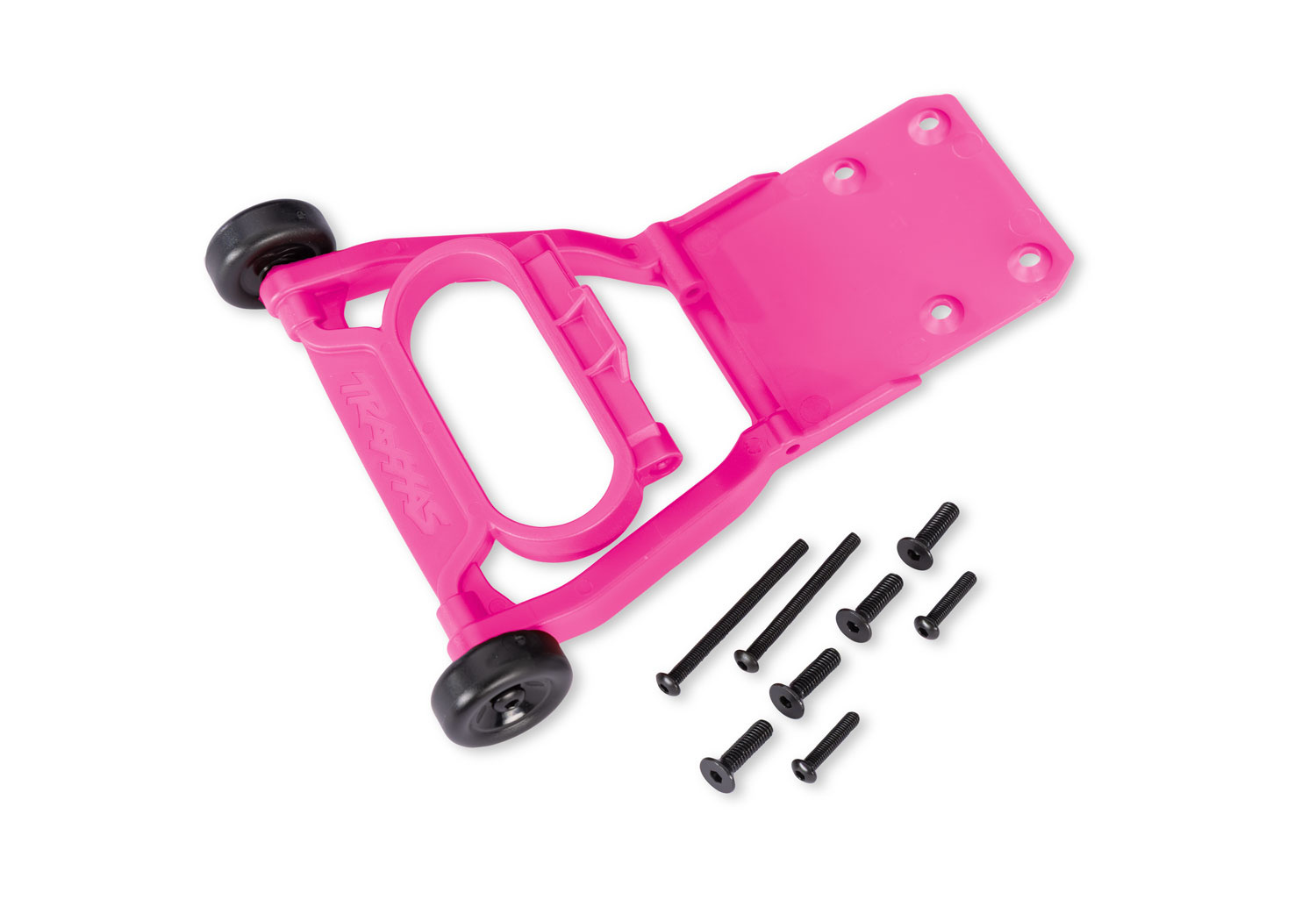 Wheelie Bar Komplett Rosa (för 2WD med Transmission #3695X)