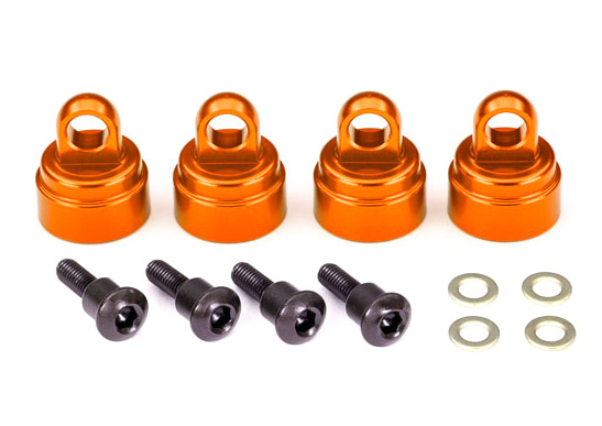 Traxxas Dämpartopp Orange Aluminium (4) Ultra-Shocks