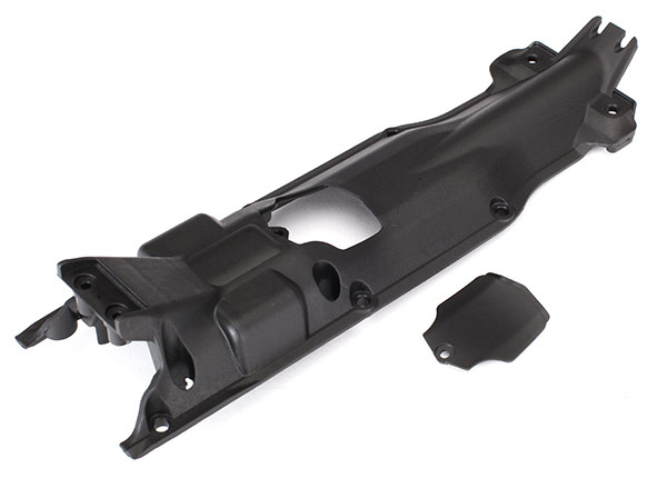 Traxxas Hasplåt/Skydd Transmission Svart