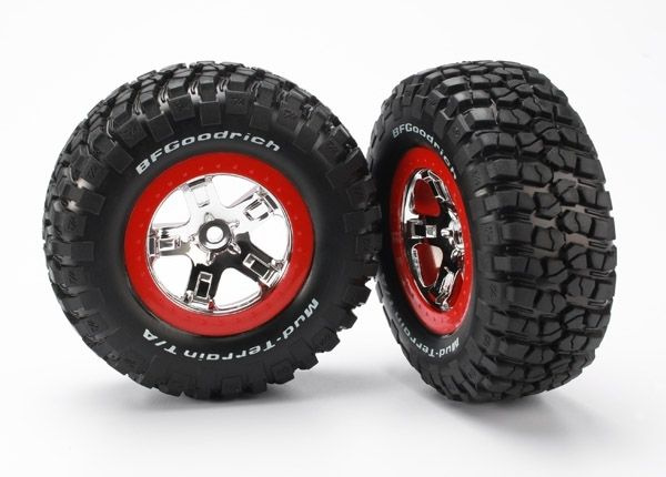 Traxxas Däck & Fälg, BFGoodrich/SCT, 4WD/2WD Bak (2)*
