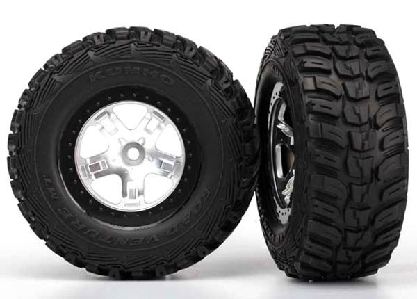 Traxxas Däck & Fälg Kumho/SCT Matt Krom 4WD/2WD Bak (2)