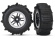 Traxxas Däck & Fälg Paddel/Split-Spoke Matt Krom 4WD/2WD Bak TSM (2) Traxxas Däck & Fälg Paddel/Split-Spoke Matt Krom 4WD/2WD Bak TSM (2)