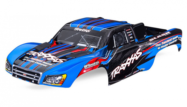 Traxxas Kaross Slash 2WD Blå (Clipless)