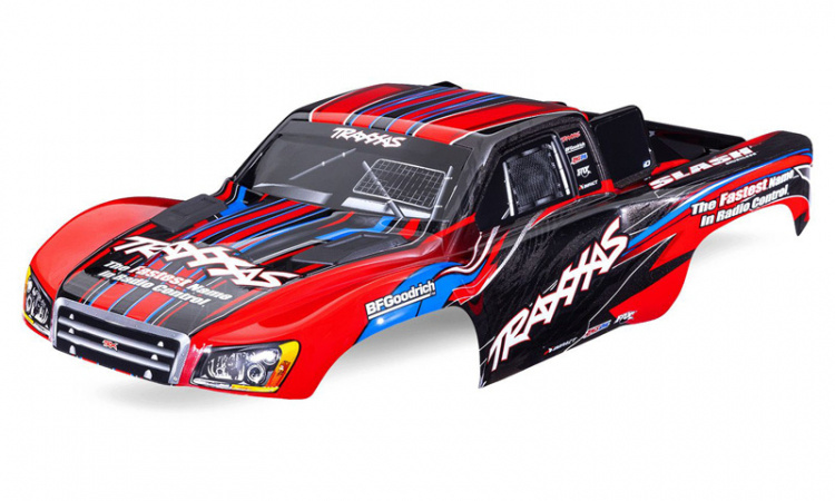 Traxxas Kaross Slash 2WD Röd (Clipless)