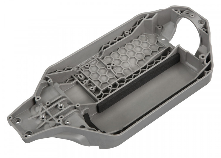 Traxxas Chassi Bottenplatta (Långt Batteri) Rustler 4x4