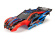 Traxxas Kaross Rustler 4x4 Röd & Blå Målad Traxxas Kaross Rustler 4x4 Röd & Blå Målad
