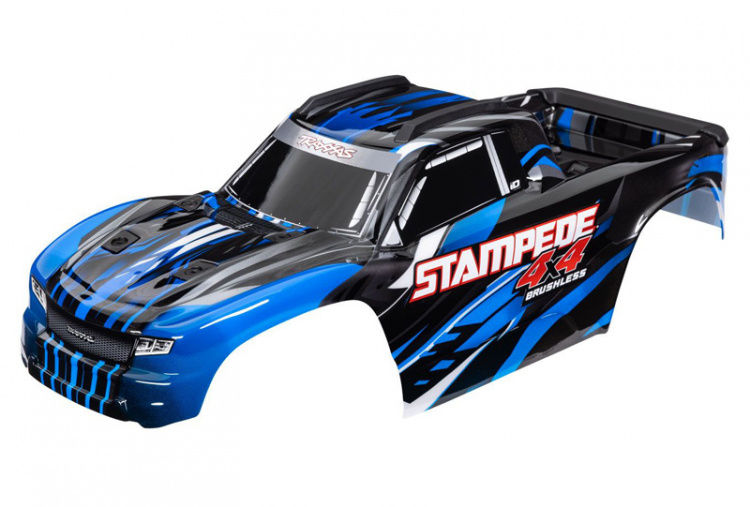 Traxxas Kaross Stampede 4x4 Blå (för Clipless Montering)