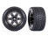 Traxxas Däck & Fälg Talon Gravix / RXT Grå - Svart Krom 2.8 Traxxas Däck & Fälg Talon Gravix / RXT Grå - Svart Krom 2.8