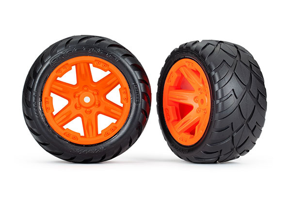 Traxxas Däck & Fälg Anaconda/RXT Orange 2,8