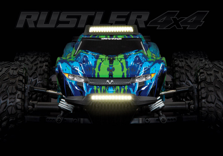 Traxxas LED Ljus Fram & Tak Set Komplett Rustler 4x4