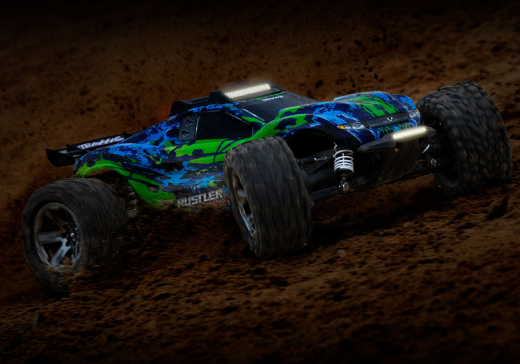 Traxxas LED Ljus Fram & Tak Set Komplett Rustler 4x4