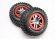 Traxxas Däck & Fälg Goodrich/S-Spoke Krom-Röd 4WD/2WD Bak (2) Traxxas Däck & Fälg Goodrich/S-Spoke Krom-Röd 4WD/2WD Bak (2)