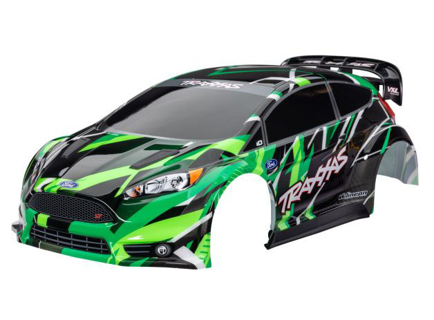 Traxxas Kaross Ford Fiesta ST Rally VXL Grön