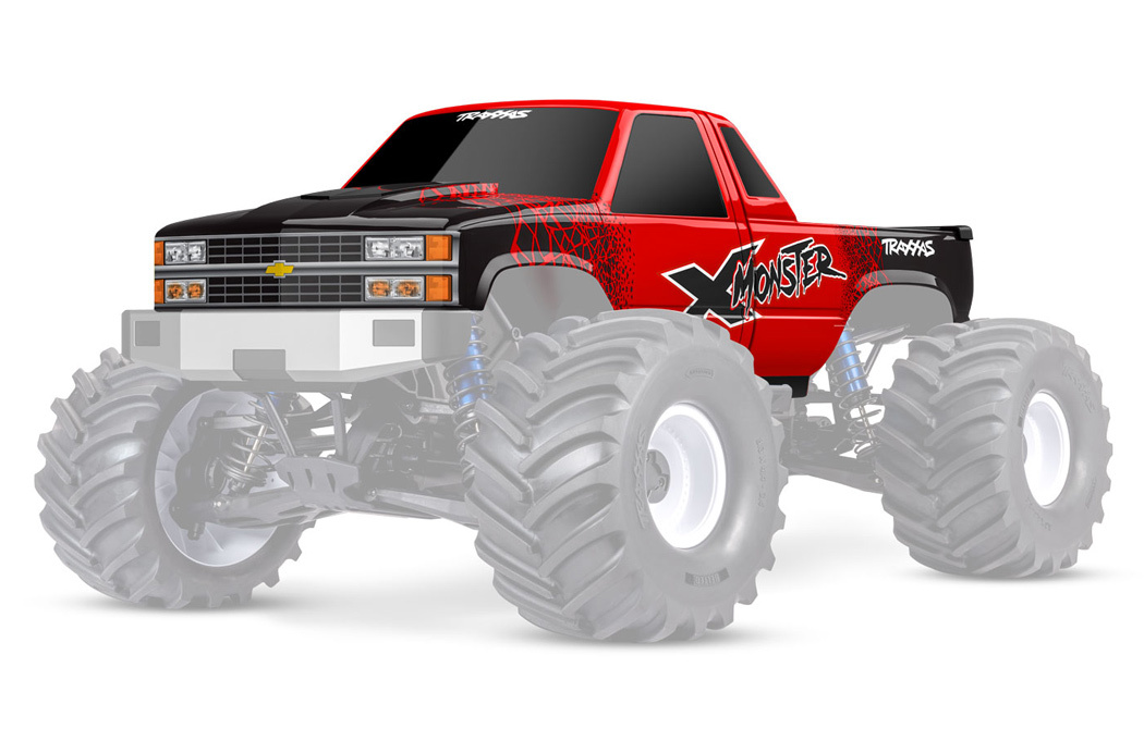 Traxxas Kaross X-Monster Chevrolet GMT400 Röd