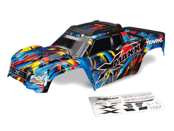 Traxxas Kaross X-Maxx Rock´n´Roll Målad