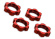 Traxxas Hjulmutter 17mm Aluminium Röd (4) Traxxas Hjulmutter 17mm Aluminium Röd (4)