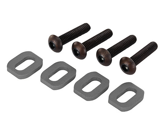 Traxxas Brickor Motorfäste Alu Grå med Skruv (4) X-Maxx, XRT