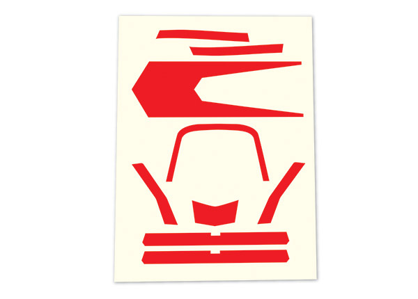 Traxxas Dekaler Röd 