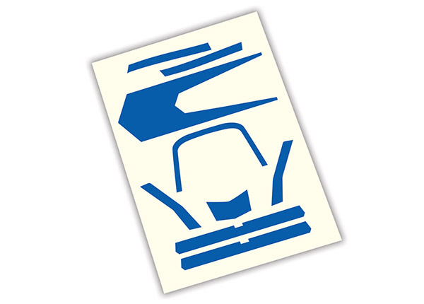 Traxxas Dekaler Blå 