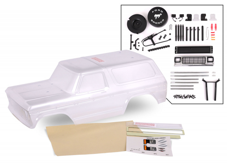 Traxxas Kaross Ford Bronco ´79 Omålad Komplett