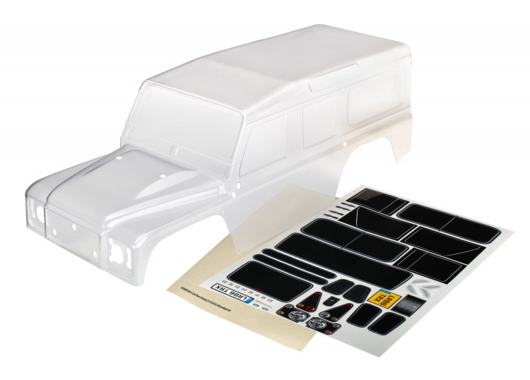 Traxxas Kaross Land Rover Defender Komplett Omålad