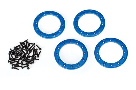 Traxxas Beadlock Ringar 1.9' Alu Blå (4)