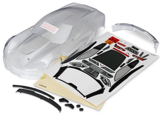 Traxxas Kaross Chevrolet Corvette Z06 Omålad