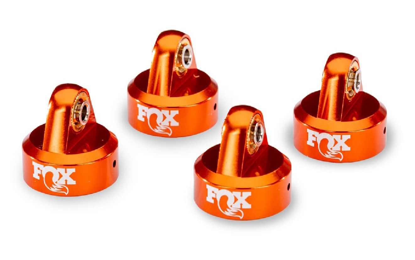 Traxxas Stötdämpartopp Alu Orange FOX GTR (4)