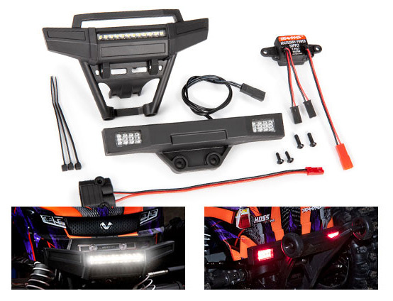 Traxxas LED Ljus Fram & Bak Set Komplett HOSS 4x4