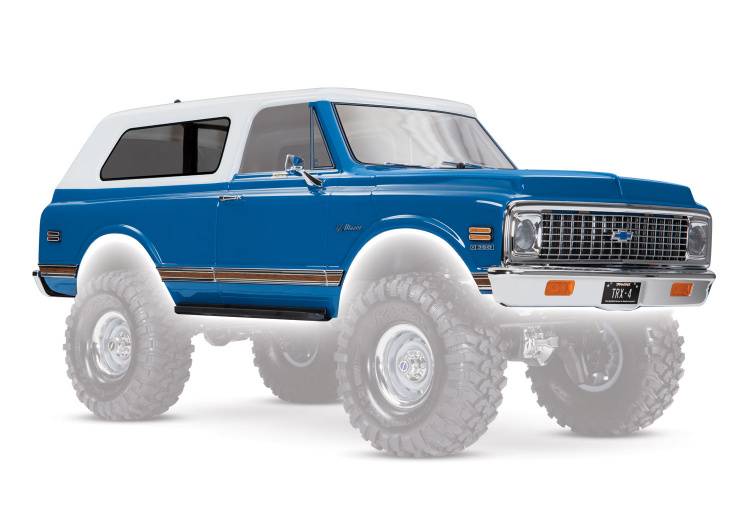 Traxxas Kaross Chevy Blazer '72 Blå/Vit Komplett