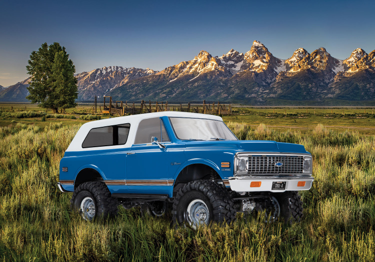 Traxxas Kaross Chevy Blazer '72 Blå/Vit Komplett