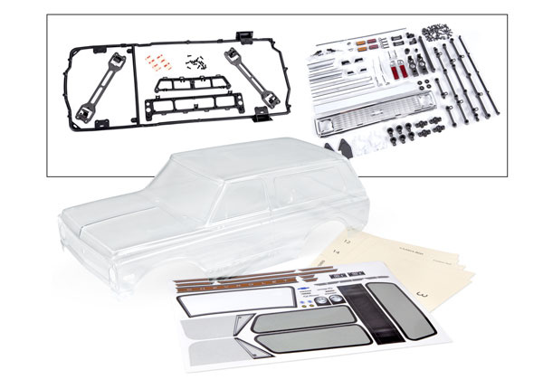 Traxxas Kaross Chevrolet Blazer ´72 Omålad med Detaljer