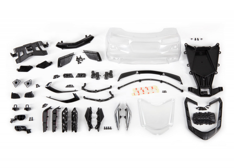 Traxxas Kaross Corvette Stingray Omålad Komplett