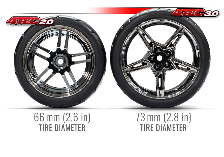 Traxxas Däck & Fälg Response Touring Fram (2) 4-TEC 3.0