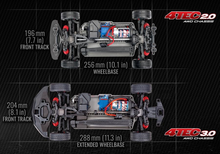 Traxxas Däck & Fälg Response Touring Bak 4-TEC 3.0 (2)