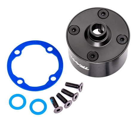 Traxxas Diffhus Alu Mörk-Grå Set Sledge