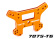 Traxxas Stötdämpartorn Fram Alu HD Orange Sledge Traxxas Stötdämpartorn Fram Alu HD Orange Sledge