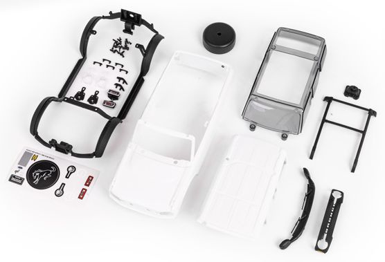 Traxxas Kaross TRX-4M Ford Bronco Komplett Omålad