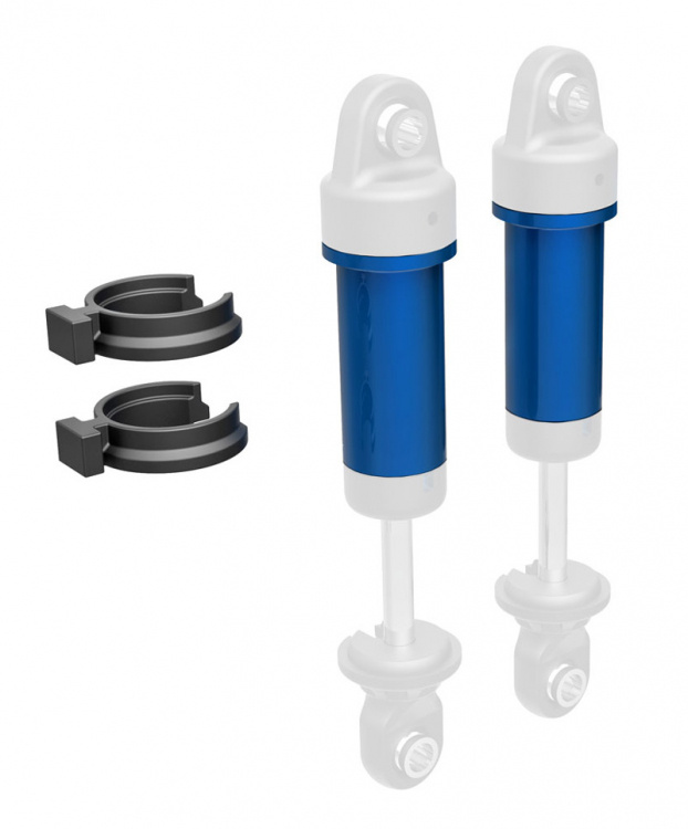 Traxxas Stötdämparhus Alu Blå (2) TRX-4M