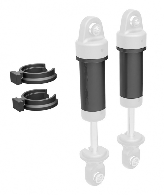 Traxxas Stötdämparhus Alu Grå (2) TRX-4M