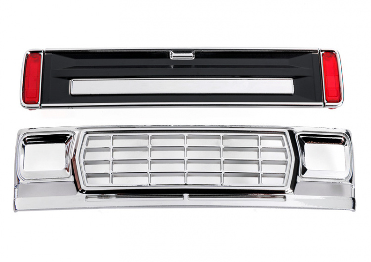 Traxxas Grill, Bakläm Svart med LED-glas Ford F-150 TRX-4M