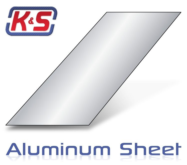 K&S Aluminiumplåt 250x100x0,8mm (6)